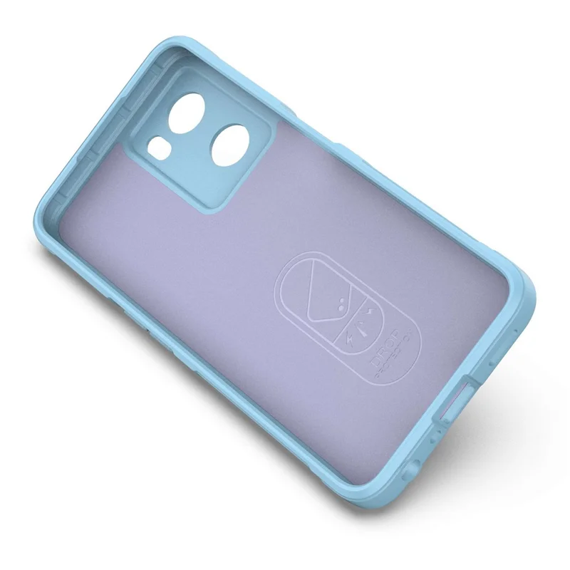 For Oppo A57 4G / A57s 4G Rugged Design TPU Phone Protective Case Anti-scratch Smartphone Back Cover - Baby Blue