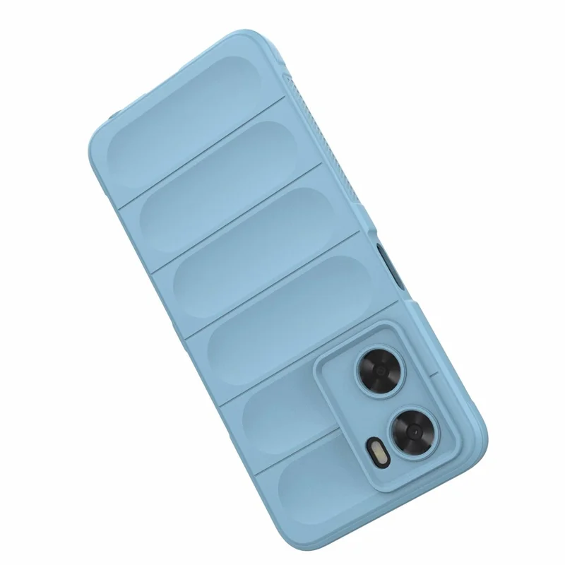 For Oppo A57 4G / A57s 4G Rugged Design TPU Phone Protective Case Anti-scratch Smartphone Back Cover - Baby Blue