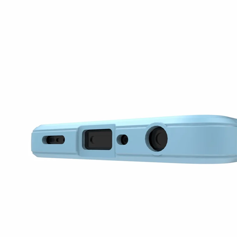 For Oppo A57 4G / A57s 4G Rugged Design TPU Phone Protective Case Anti-scratch Smartphone Back Cover - Baby Blue