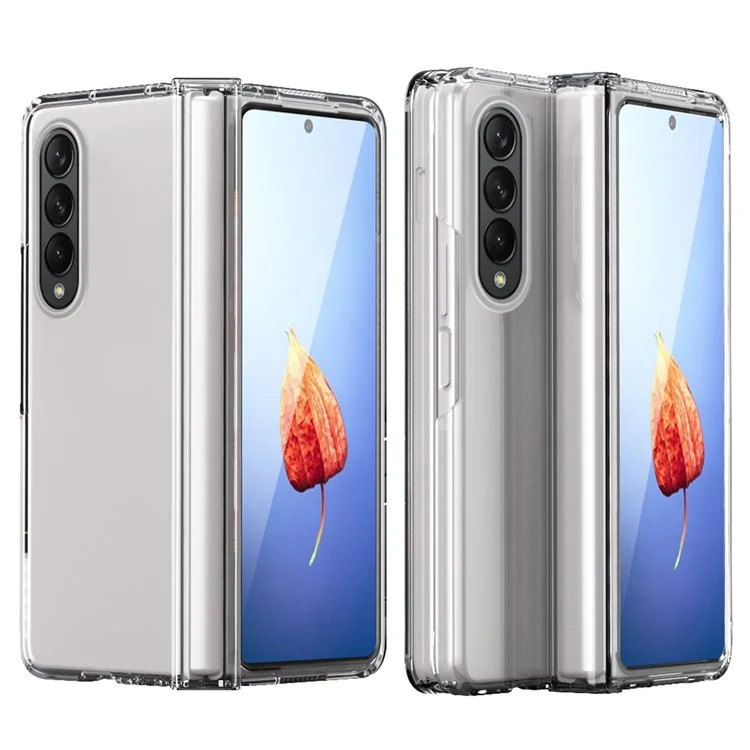 Pour Samsung Galaxy Z Fold4 5G Tock Iprock Iprock Antrack Hard PC Court de Téléphone de Téléphone - Transparent