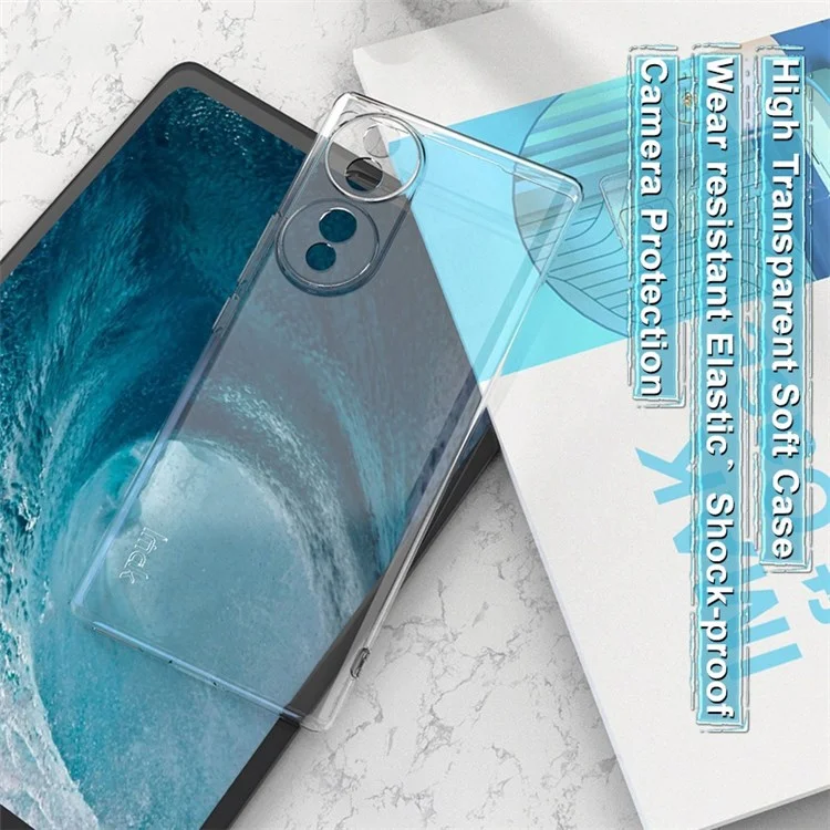 Прозрачный чехол IMAK UX-5 Series для Honor 70 5G, противоударный мягкий TPU-чехол с точным вырезом для камеры