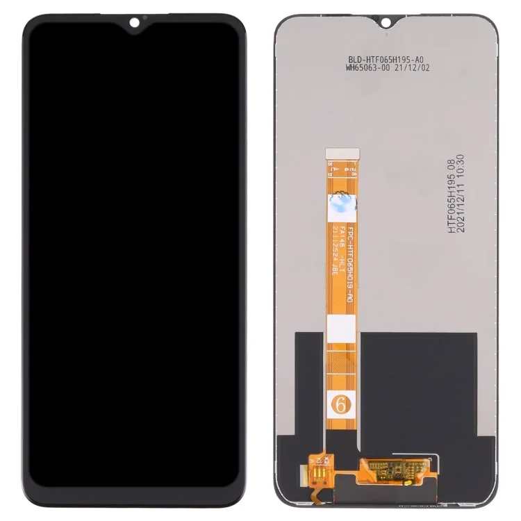 Для Realme C3 (без отпечатка пальца)/5i/6i/5/5s/Oppo A8/A11/A5 (2020)/A9 (2020)/A11x/A31 (2020) Grade C ЖК-экран и сборка цифрового преобразователя Запасная деталь (без логотипа)