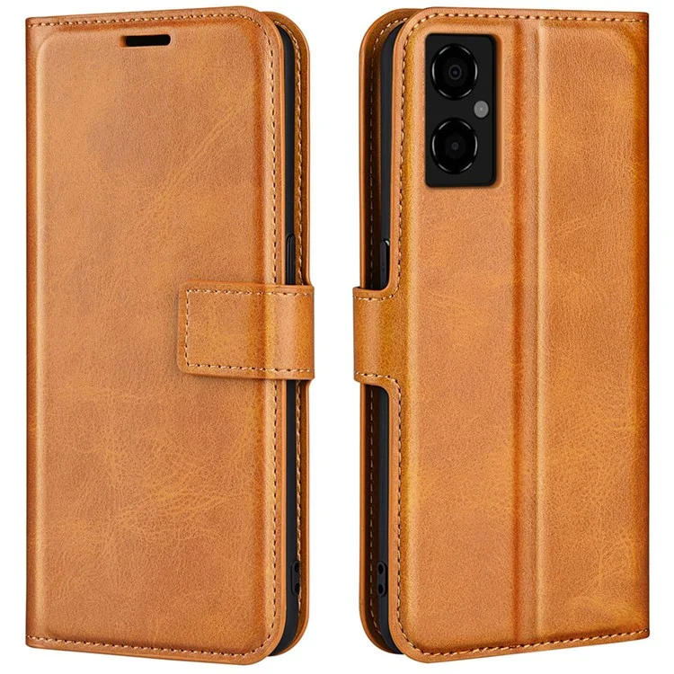 Per Xiaomi Poco M4 5G Tecerod Pheelt Telet Telet Case Stand Squan Magnetic Follio Flip Cover - Giallo