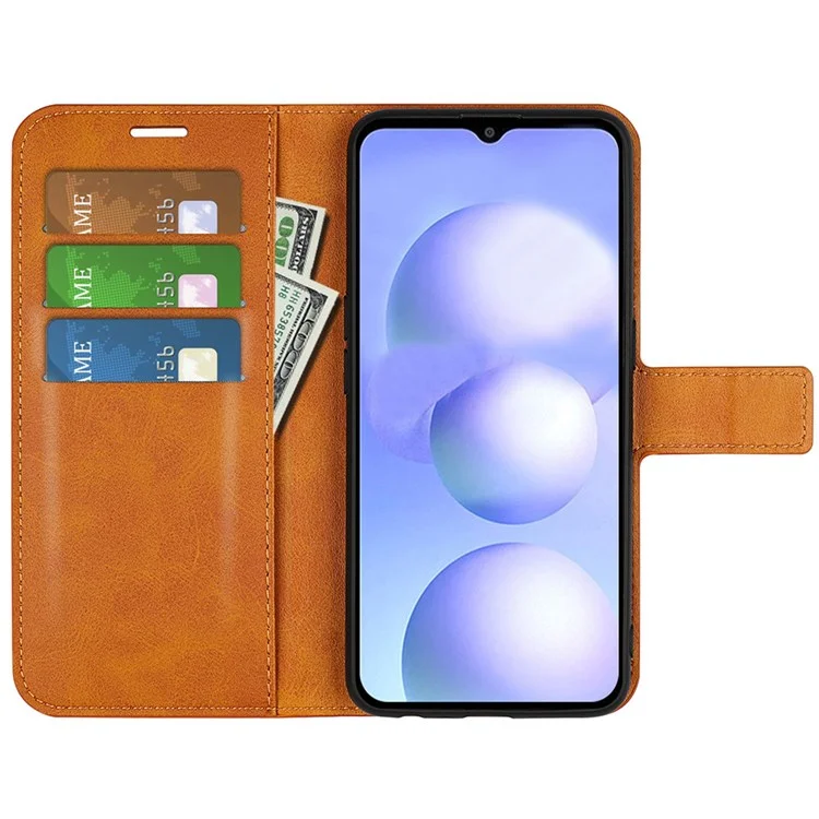 Per Xiaomi Poco M4 5G Tecerod Pheelt Telet Telet Case Stand Squan Magnetic Follio Flip Cover - Giallo
