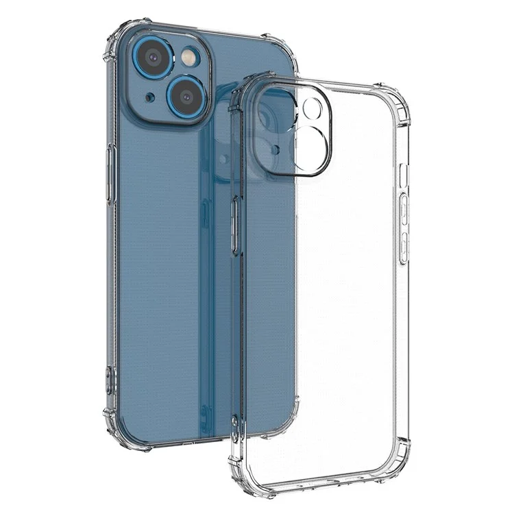 For iPhone 14 6.1 inch Shockproof Impact-resistant Clear Mobile Phone TPU Case Phone Cover