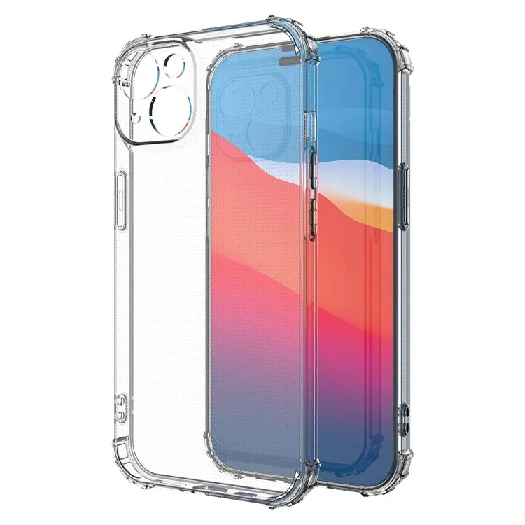 For iPhone 14 6.1 inch Shockproof Impact-resistant Clear Mobile Phone TPU Case Phone Cover