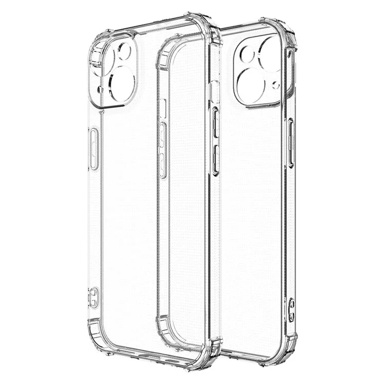 For iPhone 14 6.1 inch Shockproof Impact-resistant Clear Mobile Phone TPU Case Phone Cover
