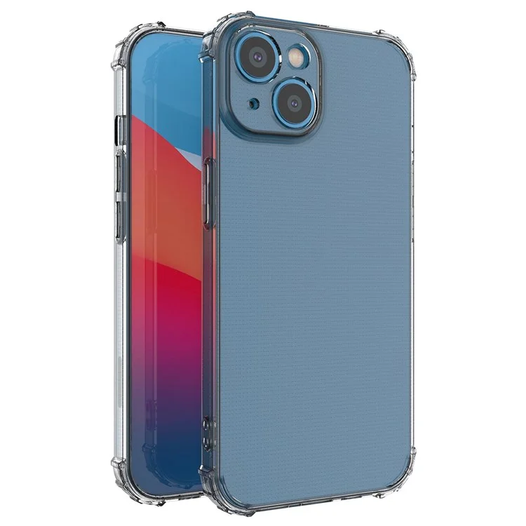 For iPhone 14 6.1 inch Shockproof Impact-resistant Clear Mobile Phone TPU Case Phone Cover