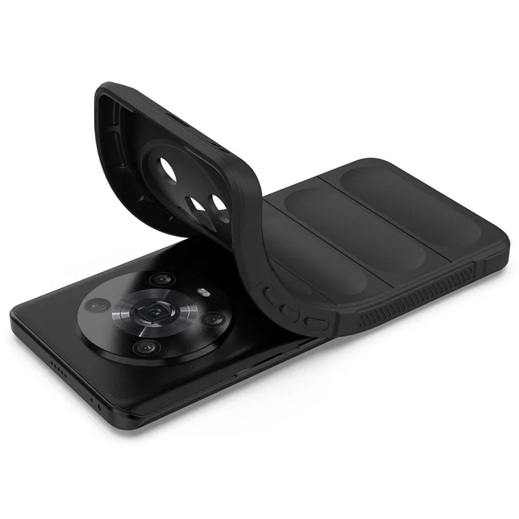 For Honor Magic4 Pro 5G Anti-drop Flexible TPU Telefon Schutzhülle Anti-Kratzer Smartphone Rückabdeckung - Schwarz