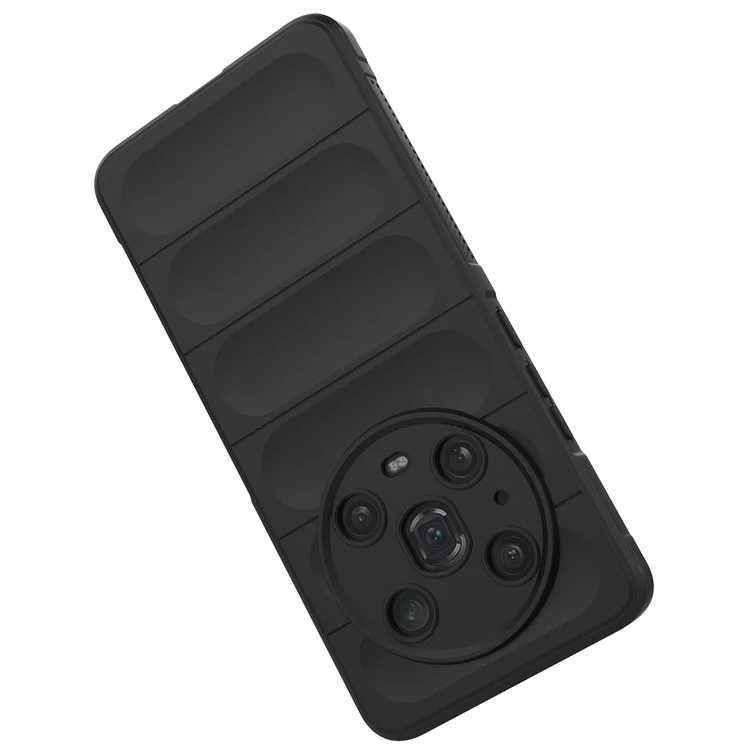 For Honor Magic4 Pro 5G Anti-drop Flexible TPU Telefon Schutzhülle Anti-Kratzer Smartphone Rückabdeckung - Schwarz