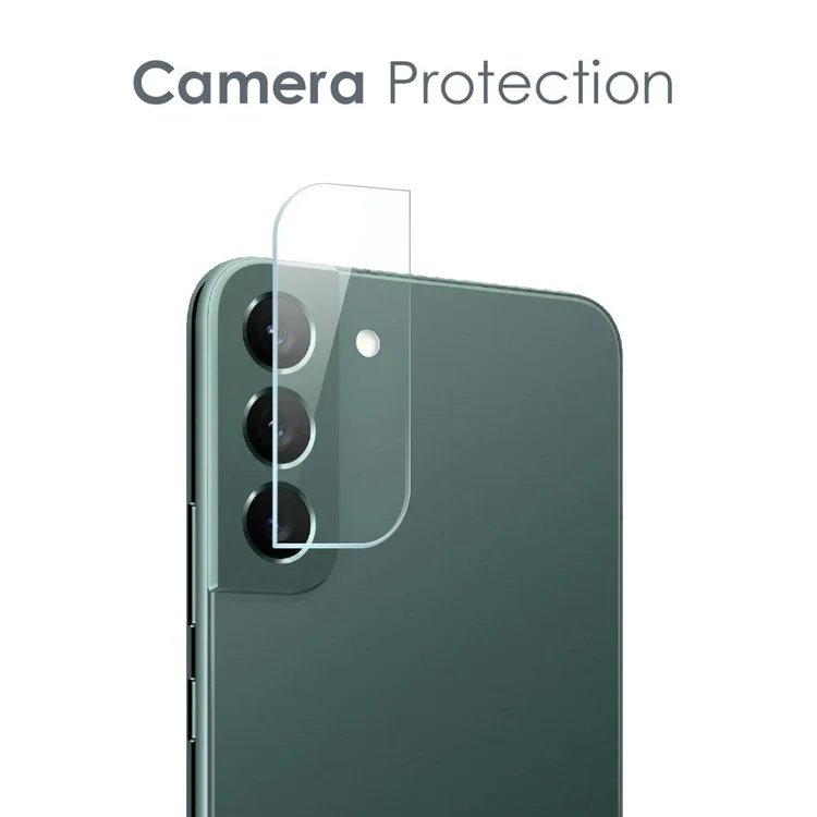 Northjo Para Samsung Galaxy S22 5G Case de Teléfono de TPU Suave Contra la Caza Con Protector de Pantalla de Vidrio Templado Resistente a Los Arañazos y Cubierta de Lente de Cámara Trasera