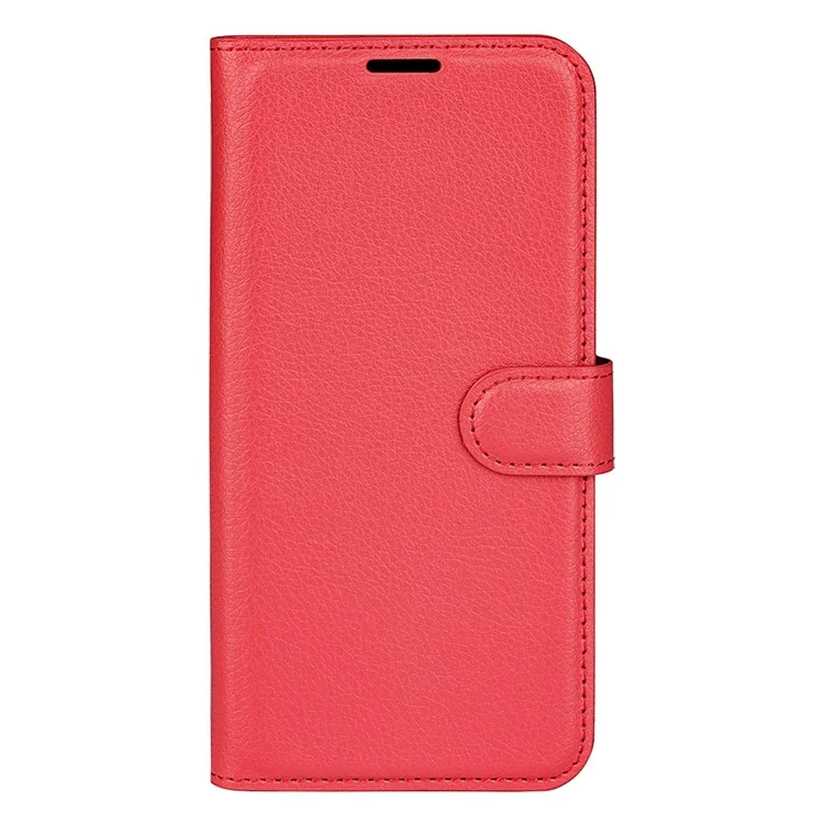PU Кожаная Подставка Для Кошелька Для Телефона Для Oppo A57 4G, Litchi Texture Full Propething Flio Flip Cover - Красный