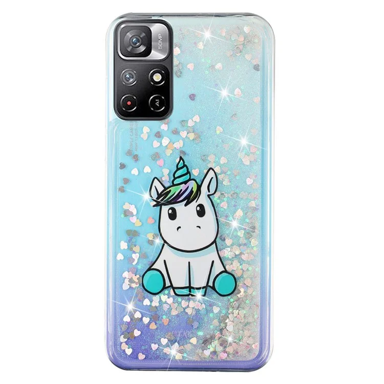 Pour Xiaomi Redmi Remarque 11 5G Moteur de Cas de Liquide de Moigne - Licorne