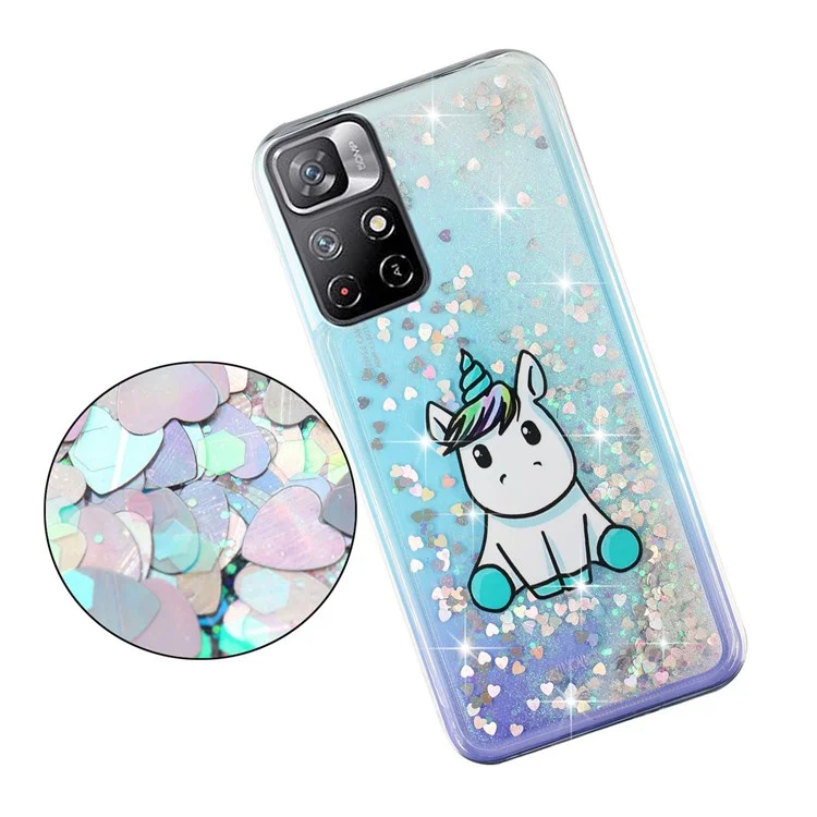 Pour Xiaomi Redmi Remarque 11 5G Moteur de Cas de Liquide de Moigne - Licorne