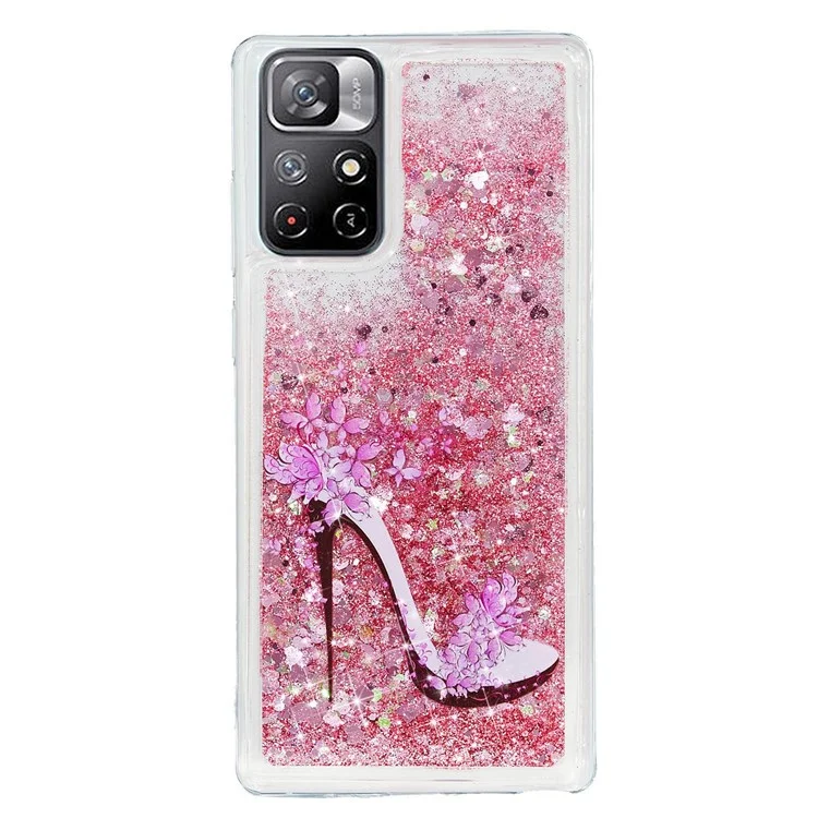 Pour Xiaomi Redmi Remarque 11 5G Moteur de Cas de Liquide de Moigne - Chaussures à Talons Hauts