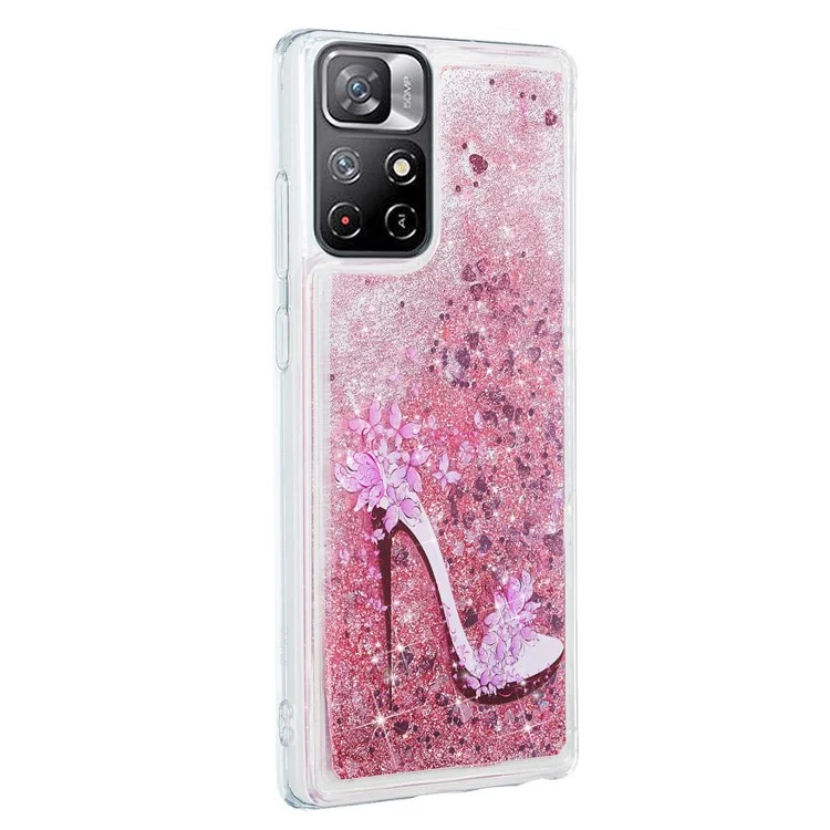 Pour Xiaomi Redmi Remarque 11 5G Moteur de Cas de Liquide de Moigne - Chaussures à Talons Hauts