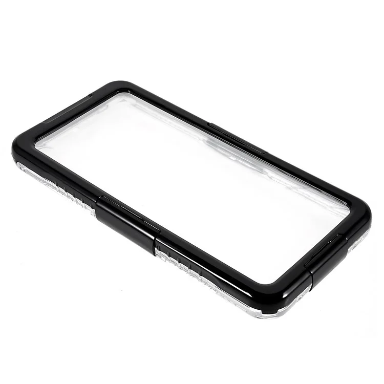 161x75x8.6mm IP68 3m Waterproof 6.5 inch Universal Mobile Phone Waterproof Drop-proof Cover Underwater Cellphone Protective Case - Black