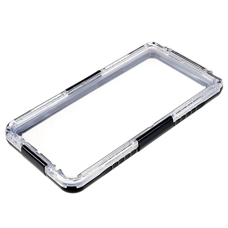 161x75x8.6mm IP68 3m Waterproof 6.5 inch Universal Mobile Phone Waterproof Drop-proof Cover Underwater Cellphone Protective Case - Black