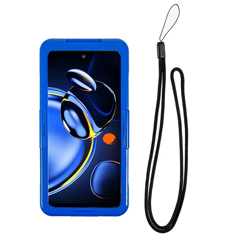 161x75x8.6mm IP68 3m Waterproof 6.5 inch Universal Mobile Phone Waterproof Drop-proof Cover Underwater Cellphone Protective Case - Blue