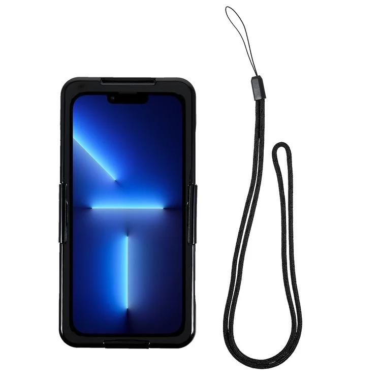 167.4x81x10.7mm Universal 7 inch Mobile Phone IP68 3m Waterproof Anti-drop Anti-scratch Cover Cellphone Underwater Protective Case - Black