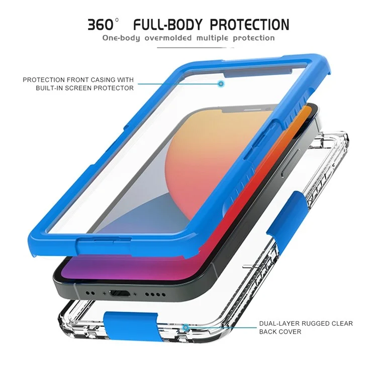 167.4x81x10.7mm Universal 7 inch Mobile Phone IP68 3m Waterproof Anti-drop Anti-scratch Cover Cellphone Underwater Protective Case - Black