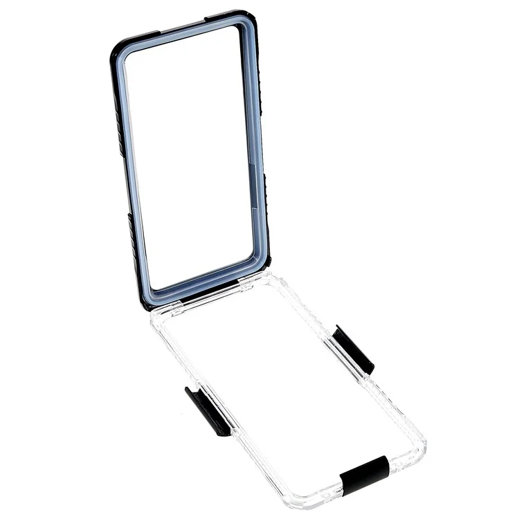 167.4x81x10.7mm Universal 7 inch Mobile Phone IP68 3m Waterproof Anti-drop Anti-scratch Cover Cellphone Underwater Protective Case - Black