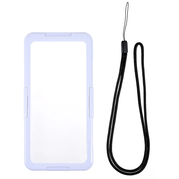 163.5x76x9mm 6.7 inch Universal IP68 3m Waterproof Drop-proof Phone Cover Underwater Photography Cellphone Protective Case - White