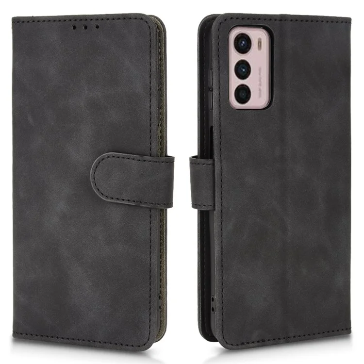 Für Motorola Moto G42 4G PU Leder Flip Case Ständer Verfügt - Schwarz
