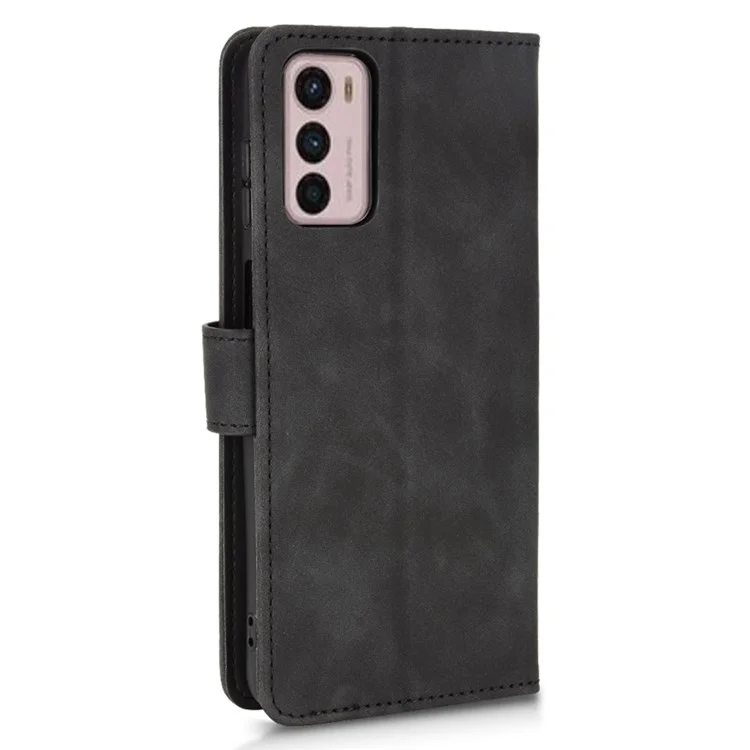 Für Motorola Moto G42 4G PU Leder Flip Case Ständer Verfügt - Schwarz