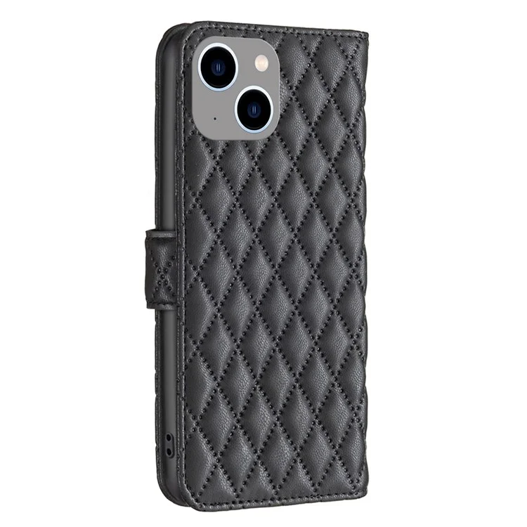 Binfen Color Для Iphone 14 Max 6,7 Дюйма BF Style-14 Матовая Кожаная Кожаная Паттер - Черный