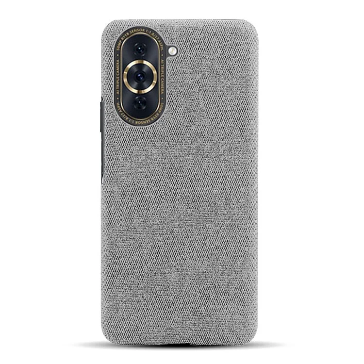Para Huawei nova 10 Pro 4G Funda de teléfono de color sólido Textura de tela resistente a arañazos Cubierta protectora - Gris claro