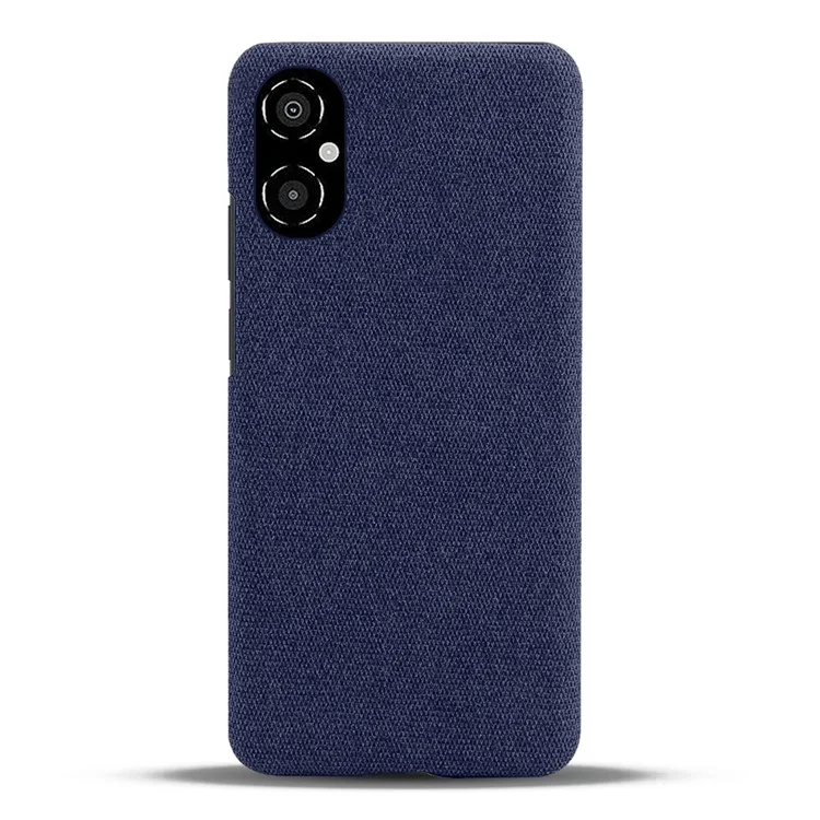 Per Xiaomi Poco M4 5G Coperchio Coperchio di Pelle Pello Couro Colore Solid Couro Resistante - Blu