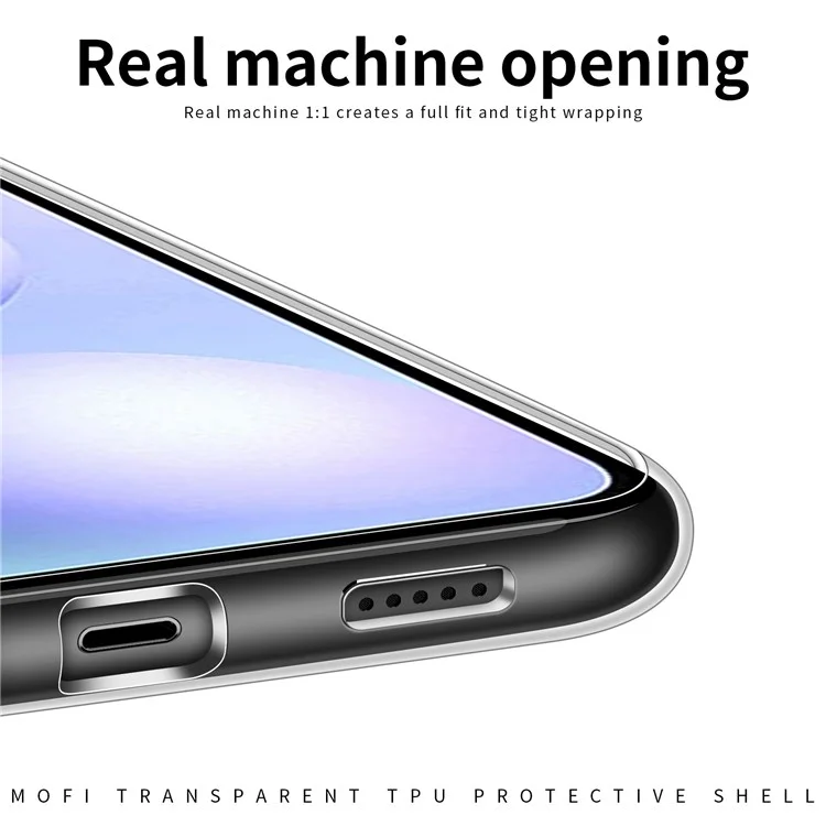 MOFI Transparent Soft TPU Case for Xiaomi Poco M4 5G, Scratch-resistant Protective Phone Cover