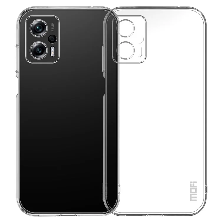 Mofi Para Xiaomi Redmi Note 11t Pro 5G / Nota 11T Pro+ 5G / Poco X4 GT 5G / Redmi K50i 5G Soft TPU Telep Cubierta de Cristal Corriendo Anti-drop Case