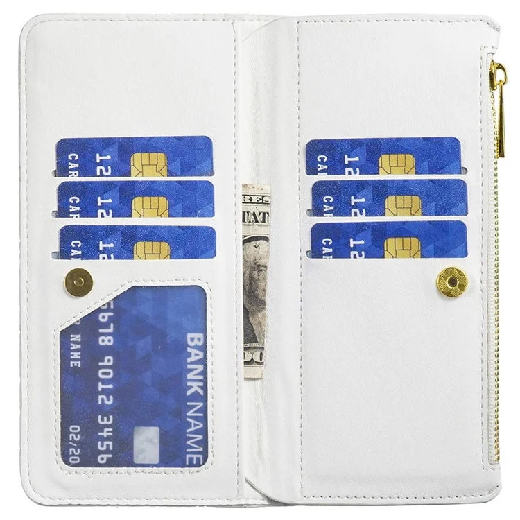 Binfen Color BF Style-15 Para Motorola Moto G200 5G / Edge S30 5G Patrón de Rombo Impreso de Rombo - Blanco