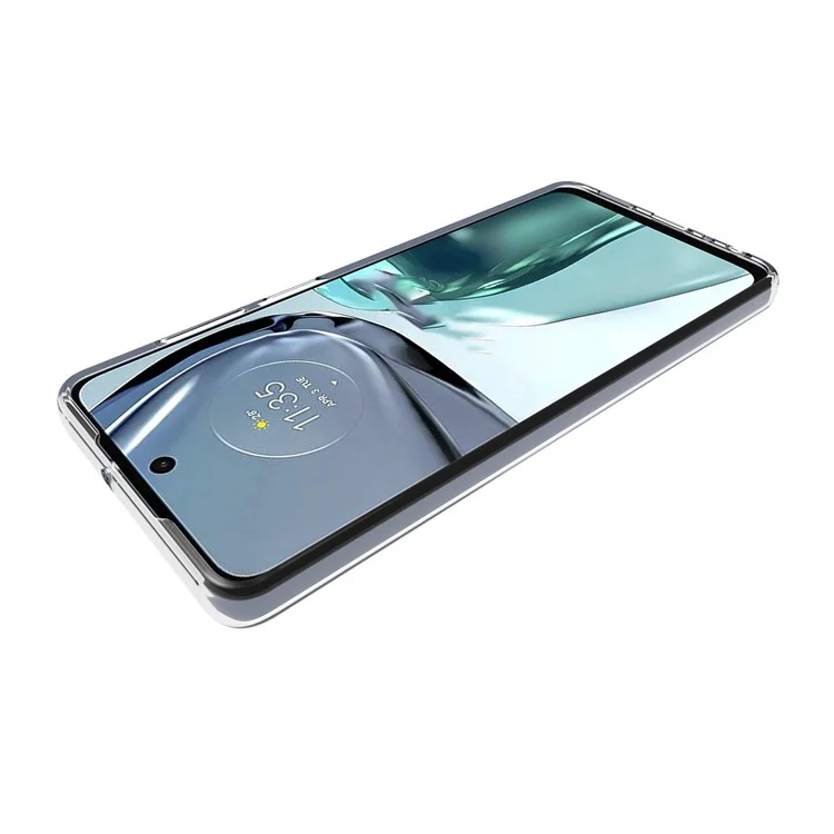 10 Stück / Packung für Motorola Moto G62 5G transparentes TPU-Handyhülle, präzise Ausschnitte, innenfreie Wassermarkierung, Handyhülle