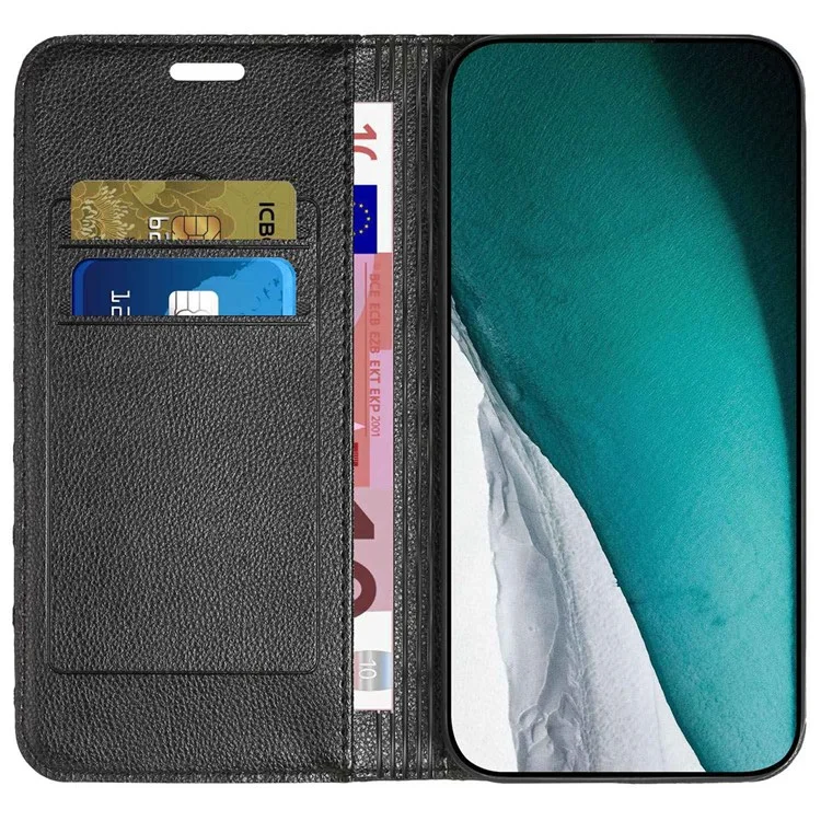 For Xiaomi Redmi Note 10 Pro 4G (Global) / (India) / Redmi Note 10 Pro Max 4G Anti-fall Flip Case Rhombus Pattern Litchi Texture Magnetic PU Leather Wallet Cover - Black