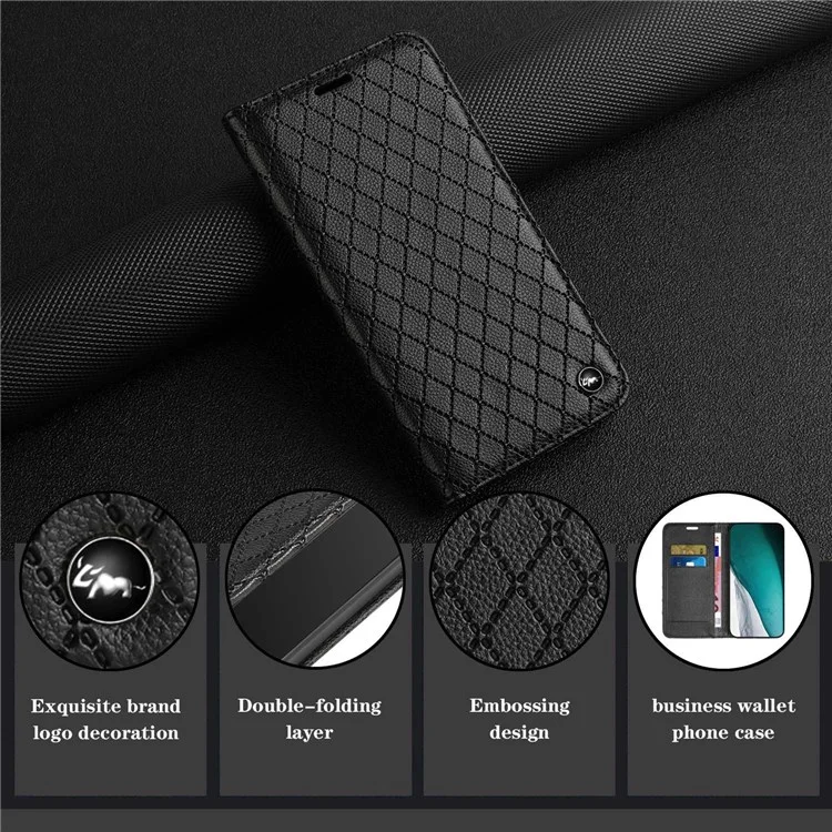 Для Xiaomi Redmi Note 9 / Redmi 10x 4G Rombus Patter - Черный