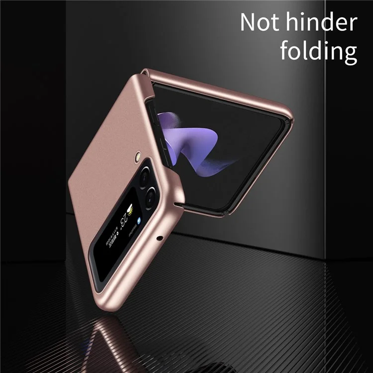 For Samsung Galaxy Z Flip4 5G Skin-Touch Feeling Ultra-Slim Anti-Fingerprint Matte Electroplating Hard PC Phone Case Cover - Midnight Green