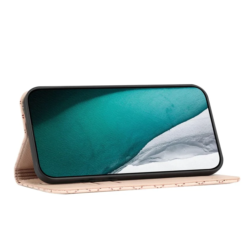 For Samsung Galaxy S22 5G RFID Blocking PU Leather Phone Wallet Cover Rhombus Embossing Litchi Texture Flip Stand Protective Case - Yellow