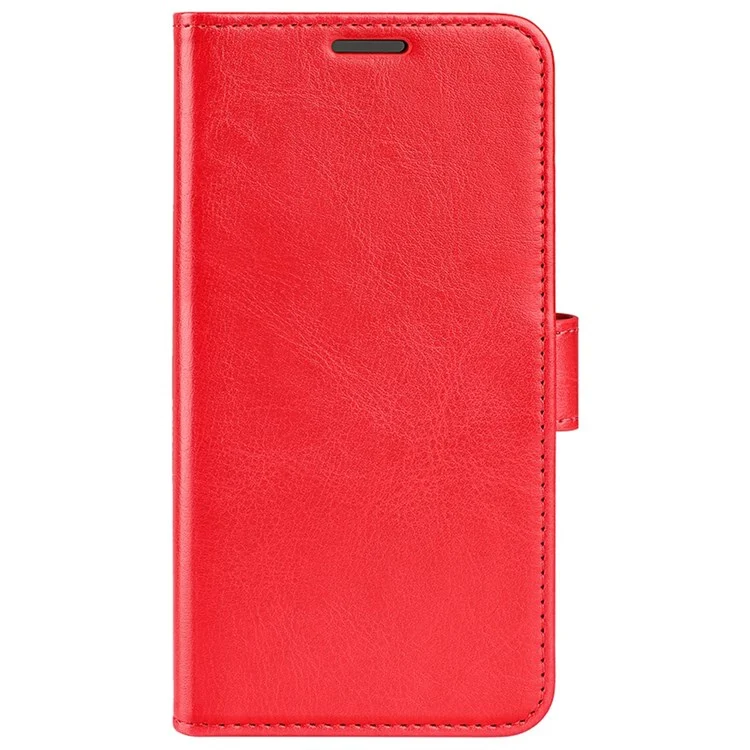 Crazy Horse Texture Téléphone Case Pour Nokia C21 Plus 4G, Flio Flip pu en Cuir Couverture de Coque en Tpu Doux Inner Avec Support de Portefeuille - Rouge