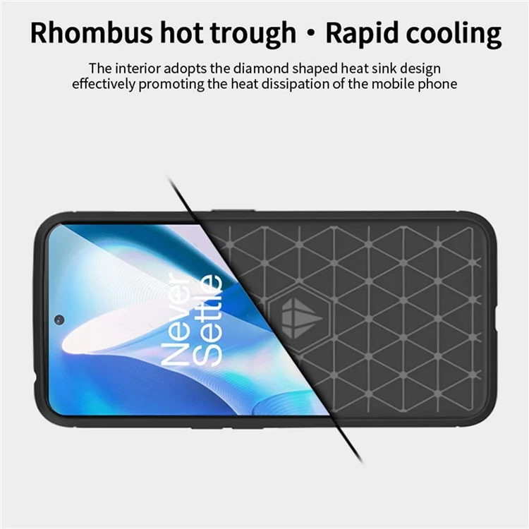 MOFI JK TPU Series-1 for OnePlus Ace 5G / 10R 5G Carbon Fiber Texture Anti-Fingerprint Case Soft TPU Brushed Surface Protective Cover - Black