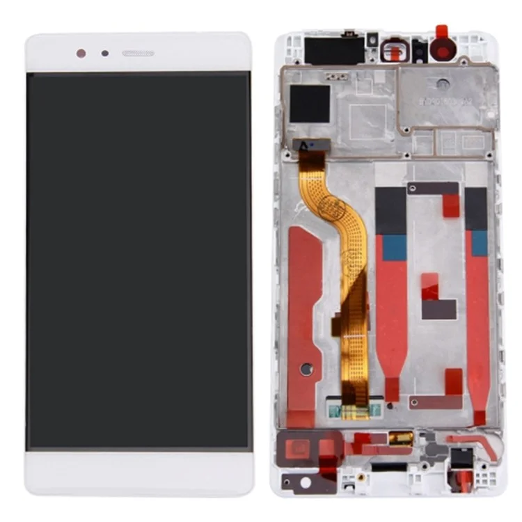 For Huawei P9 Grade C LCD Screen and Digitizer Assembly + Frame (without Logo) - White