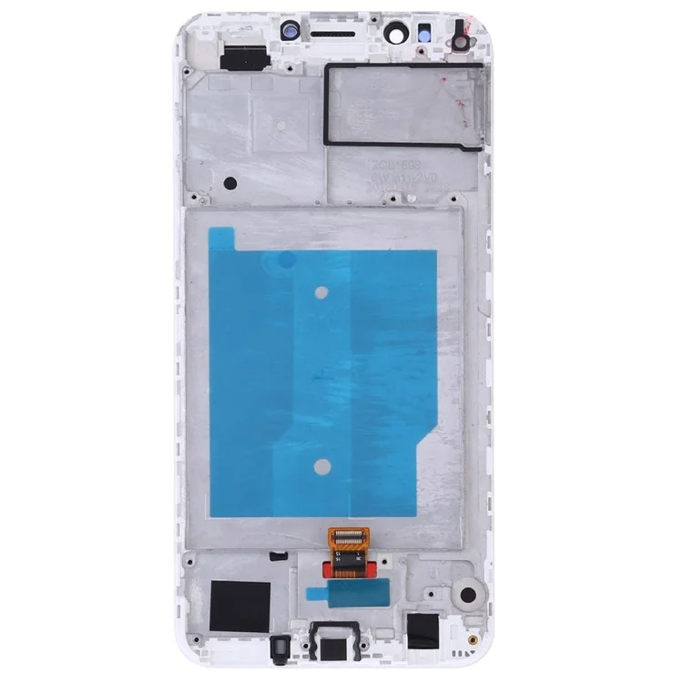 Para Huawei Y7 (2018) / Y7 Prime (2018) / Y7 Pro (2018) Grau C LCD Screen And Digitizer Assembly + Frame (sem Logotipo) - Branco