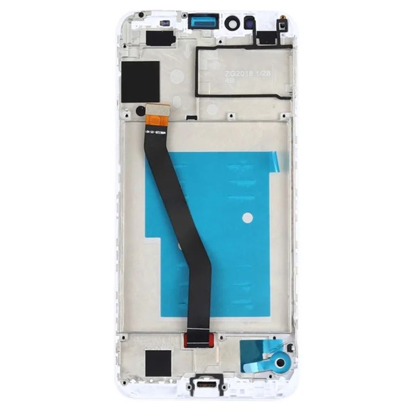 For Huawei Y6 (2018) / Enjoy 8e / Honor 7A (with Fingerprint Sensor) Grade C LCD Screen and Digitizer Assembly + Frame (without Logo) - White