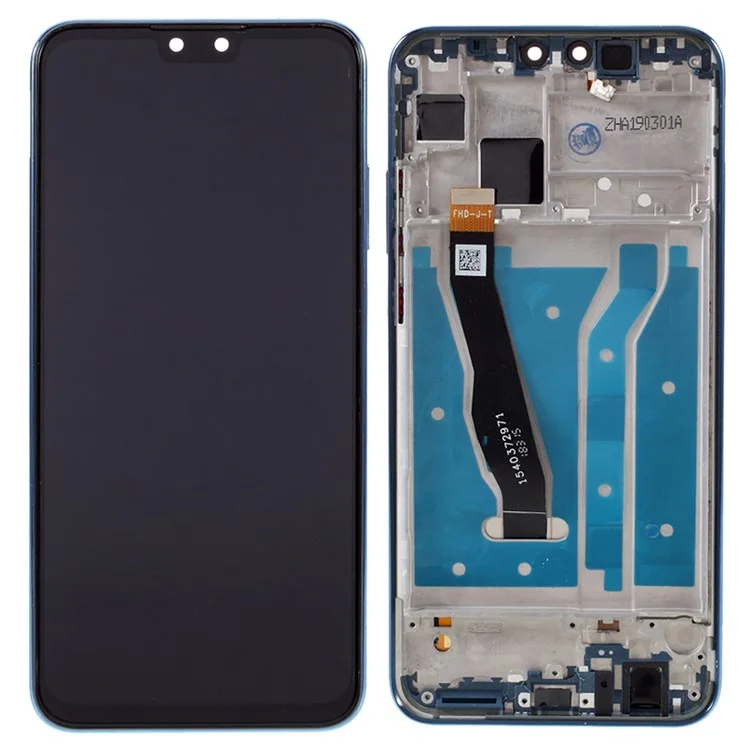 For Huawei Y9 (2019) / Enjoy 9 Plus Grade C LCD Screen and Digitizer Assembly + Frame Replacement Part (COG Technology) (without Logo) - Blue