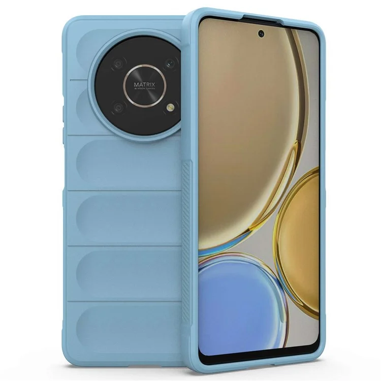 Pour Honor X30 5G  /  X9 4G / 5G Coque de protection arrière en TPU souple et résistante aux chocs pour téléphone portable - Bleu ciel