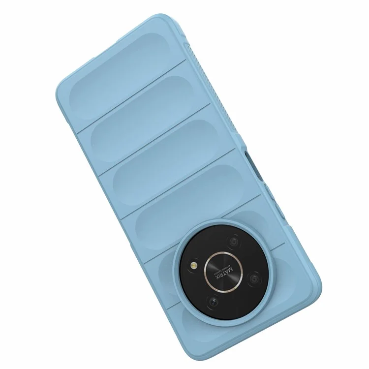 Pour Honor X30 5G  /  X9 4G / 5G Coque de protection arrière en TPU souple et résistante aux chocs pour téléphone portable - Bleu ciel