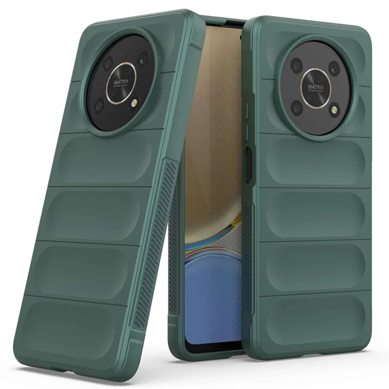 For Honor X30 5G  /  X9 4G / 5G Rugged Back Soft TPU Case Shockproof Mobile Phone Protective Cover - Green