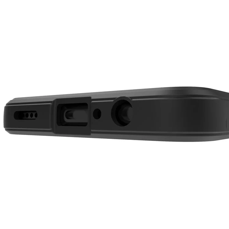 For Honor X7 4G / Honor Play 30 Plus 5G Custodia Rigida Telefono Resistente agli Urti Design Preciso Taglio Posteriore in TPU - Nero